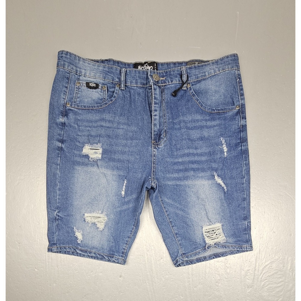 Mossimo Supply Co Jean Shorts Mens 38 Above Knee Medium Distressed Denim Jorts